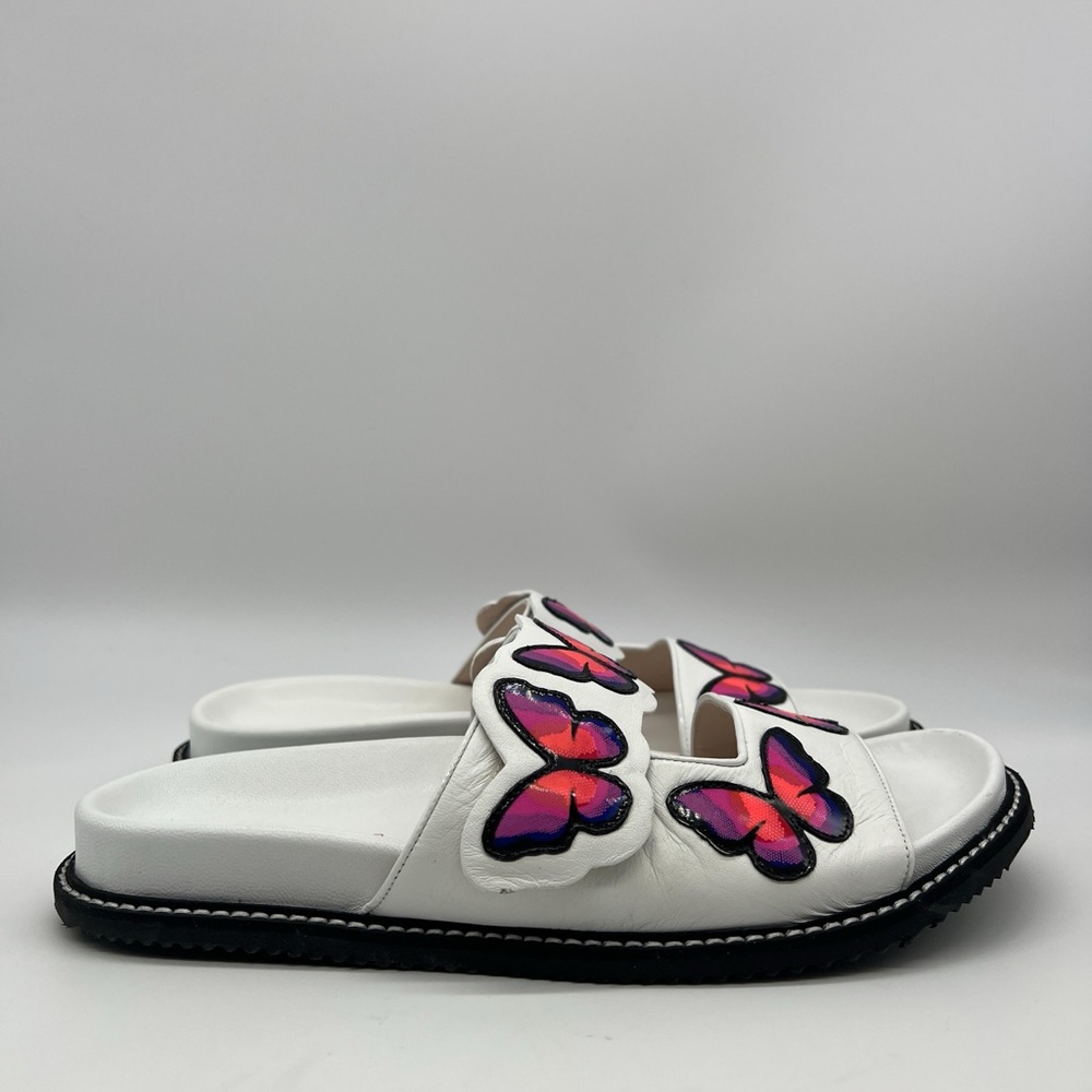 Sophia Webster Riva Slides In White/Multi Fluores… - image 2